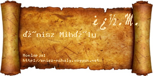 Énisz Mihály névjegykártya