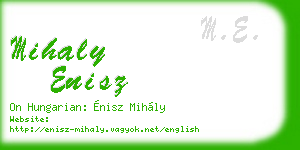mihaly enisz business card