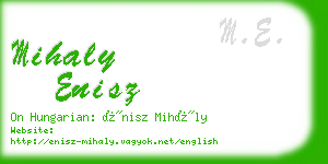mihaly enisz business card